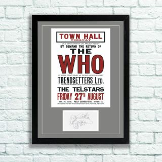 The Who Torquay 1965 Concert Poster and Autographs Memorabilia Poster UNFRAMED 2