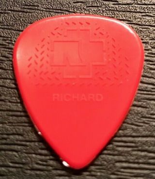 Richrd Rammstein Tour Guitar Pick