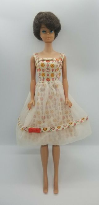 Vintage 1962 Midge Barbie Doll With Brunette Bubble Cut - Rare Find - Japan
