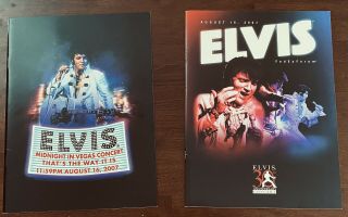Elvis Presley - Concert Programs/photo Albums - August 16,  2007 - 30th Anniversary -