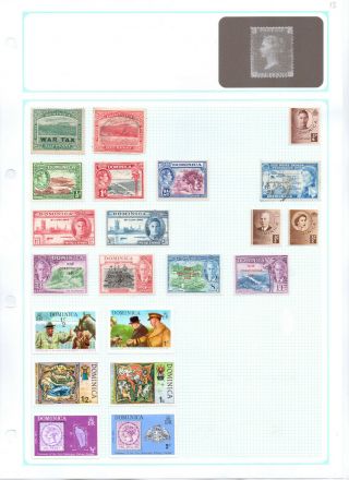Dominican Republic Album Page Of Mint/used Stamps (md113)