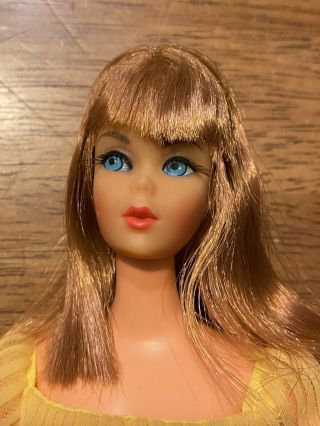 Vintage 1960s Mattel Titian Live Action Barbie Doll & 1465 Lemon Kick Outfit 2