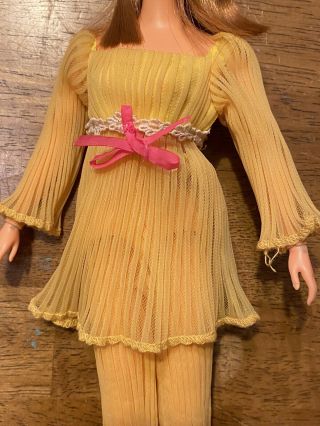 Vintage 1960s Mattel Titian Live Action Barbie Doll & 1465 Lemon Kick Outfit 3