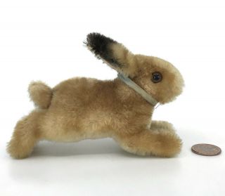 Steiff Hoppy Rabbit Mohair Plush 8cm 3in 1960s no ID Vintage Easter Bunny 2