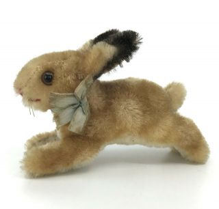Steiff Hoppy Rabbit Mohair Plush 8cm 3in 1960s no ID Vintage Easter Bunny 3