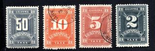 Haiti 1898 Set Of Stamps Mi Porto 1 - 4 Used/mh/mng