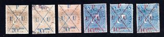 Dominican Republic 1880 Set Of Stamps Mi 27x - 29x Used/mh