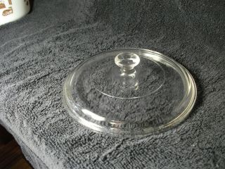 Pyrex Clear Glass Round Replacement Lid P - 83 - C Vtg 6 3/4 " Fits Corning Ware Exc