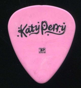 Katy Perry 2011 California Dreams Tour Guitar Pick Custom Concert Stage Pink
