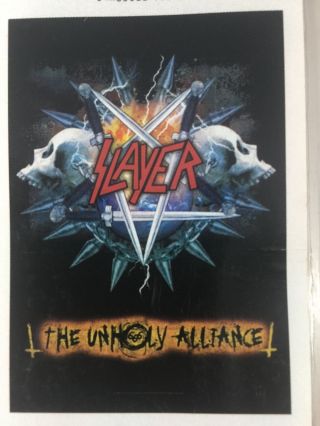 Slayer The Unholy Alliance Black Poster Official
