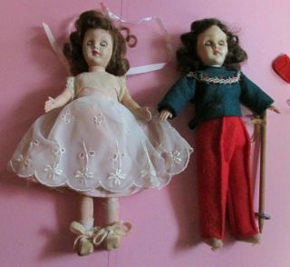 Pair Vintage Richwood Sandra Sue Dolls 8 