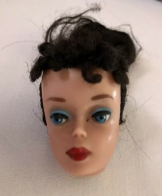 Ponytail Brunette Vintage Barbie 4 Head With Swimsuit 2