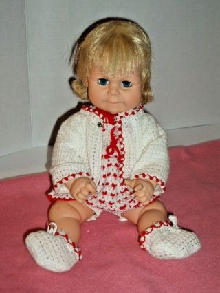 Vintage 1968 Horsman Tuffie Tuffy 17 " Vinyl Baby Doll Marked B - 19