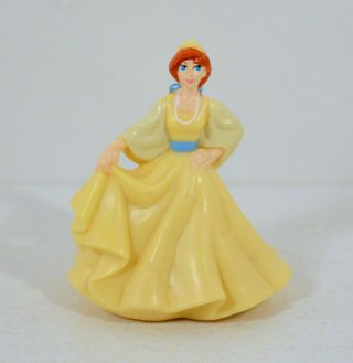 1997 Yellow Gown Anya 3 " Galoob Pvc Action Figure Anastasia By Don Bluth