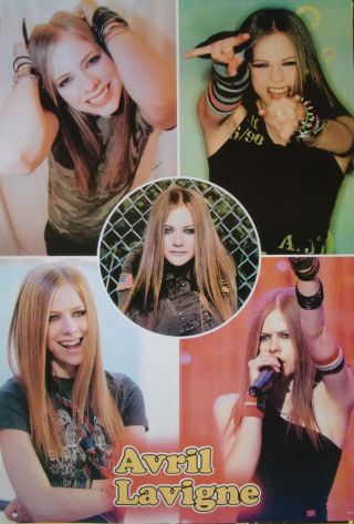 Avril Lavigne " 5 Shots Of Avril " Asian Music Poster - Cute,  Sexy,  Hot,  Rock Girl