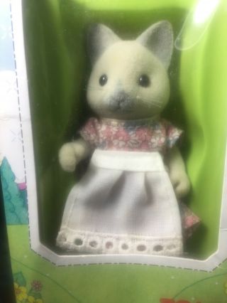Sylvanian Families Vintage HTF RARE Solitaire Siamese Cat Mother Doll Figure 2