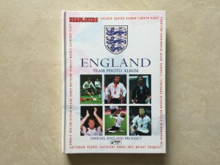 England Football Team Photo Album With Full Set Of 120 Photos - 1998