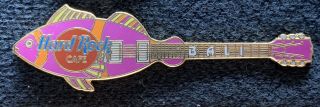 Hard Rock Cafe Bali 2000 Fish Guitar Series 2 Hrc Pin Purple & Orange
