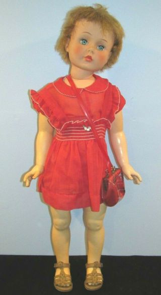 Vintage 1959 Horsman Big 35 " Princess Peggy Doll Patti Play Pal Type Walker Doll