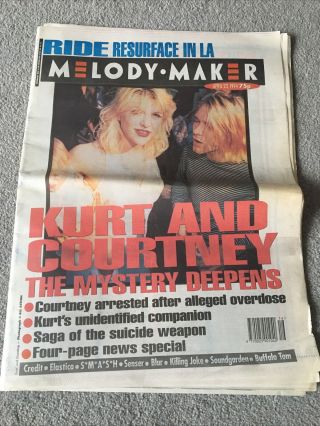 Melody Maker 1994 April 23 Cobain Conspiracy Blur Senser Elastica