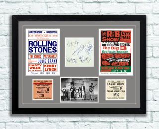 The Rolling Stones Concert Poster Tickets Autographs Memorabilia 60 