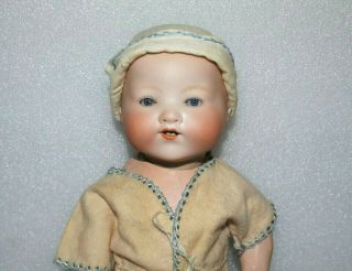 Antique Bisque Socket Head Armand Marseille A.  M 351 Glass Eyes 11 1/2 " Baby Doll