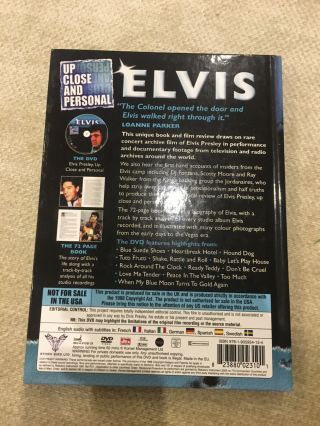 Elvis - Up Close and Personal DVD And Book Set Presley 2