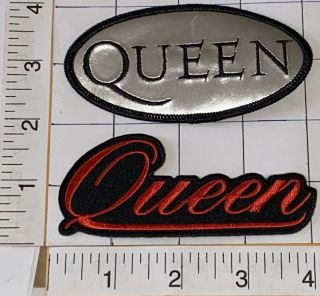 2 Queen Freddie Mercury Pop Rock Music Crest Emblem Patch