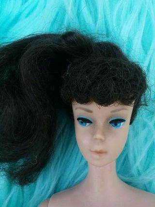 Vtg 1960s Raven Hair Ponytail Barbie 4?