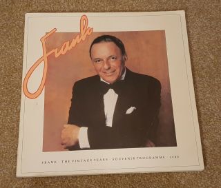 Rare Frank Sinatra 1980 Tour Programme Bought At Royal Festival Hall Concert