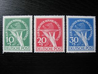 Berlin Germany Mi.  68 - 70 Scarce Stamp Set Cv $155.  00