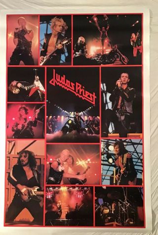 Judas Priest Huge 1982 Poster Birite Chicago