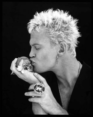 Billy Idol Kissing Skull - 8x10 Photo - Not A Paper Poster
