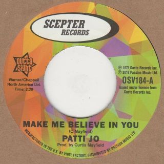 Patti Jo Make Me Believe In You Scepter Osv184 Soul Northern Motown