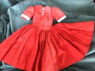 Vintage Cissy Red Shirtwaist Dress 2211 1958