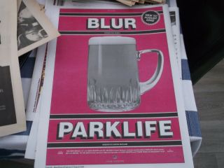 Blur Park Life Single Release Poster 1994 Framing