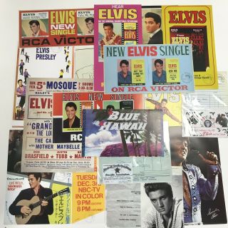 Elvis Presley Facsimile Reprint Collectable Promo Pictures & Ephemera 364020
