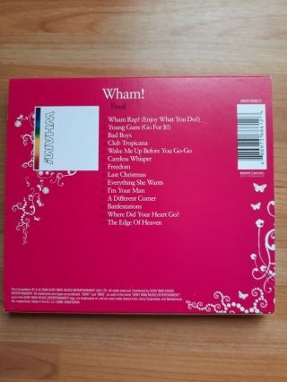 CD - Wham The Final ' Girls Night In ' in slipcase 2008 Sony 2