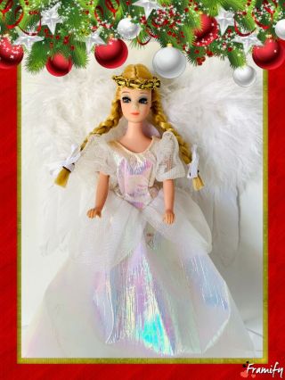 Vintage Topper Model Dinah Dawn Doll Angel With Wings In Disney Cinderella Dress
