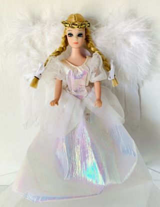 Vintage Topper Model Dinah Dawn Doll Angel with wings in Disney Cinderella Dress 2