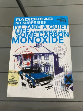 Radiohead No Surprises Ok Computer Promo Postcard 1998 Uk Rare Memorabilia Vgc