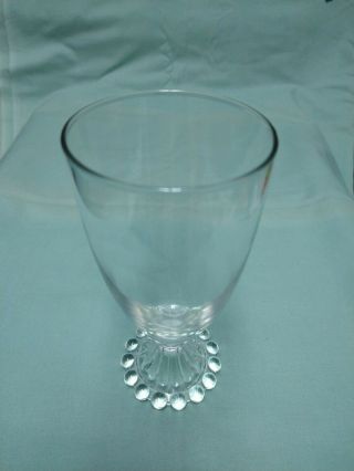 4 VINTAGE Crystal Clear Anchor Hocking 6 7/8” BOOPIE STEMMED ICED TEA Glasses 2