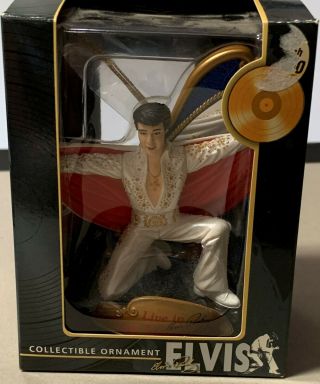 2004 Trevco Elvis Presley Collectible Christmas Ornament - Live In Las Vegas