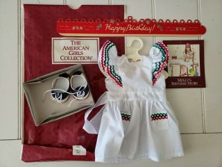 American Girl Molly Birthday Party Dress With Saddle Shoes Crown
