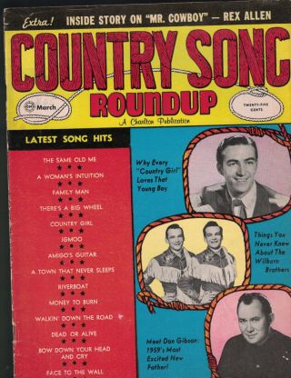 Country Song Roundup 65 March 1960 Don Gibson Faron Young Wilburn Brothers