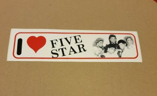 Bn 5 Five Star - Pop Art Wall Car Vinyl Sticker Rare Official Fan Club