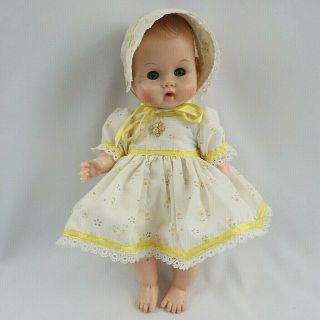 Vintage Vogue Ginny Baby Doll 11 " Tall 1964 Sleep Eyes Drink And Wet