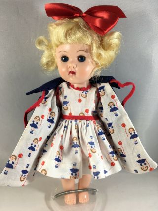Vintage Vogue Tag Ginny Cute Girl W - Balloon Dress & Coat Outfit,  Purse (no Doll)