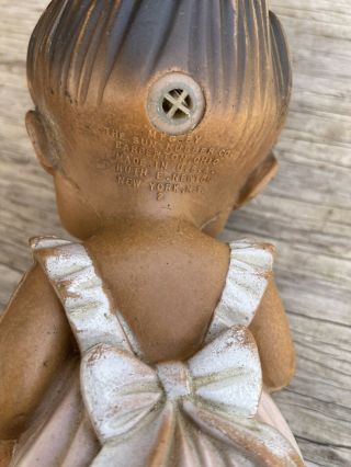 Rare Vintage 50’s,  Ruth E.  Newton’s Squeak Doll,  The Sun Rubber Co.  Black Girl 3