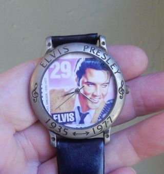 Elvis Presley 1935 - 1977 Us Postal Service Commemorative Stamp Wristwatch